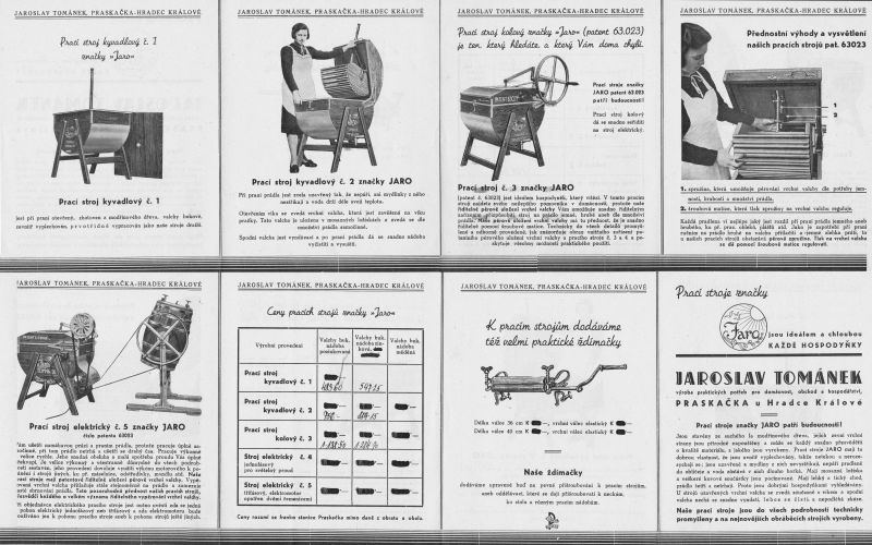 Původní reklamní leták - pračky